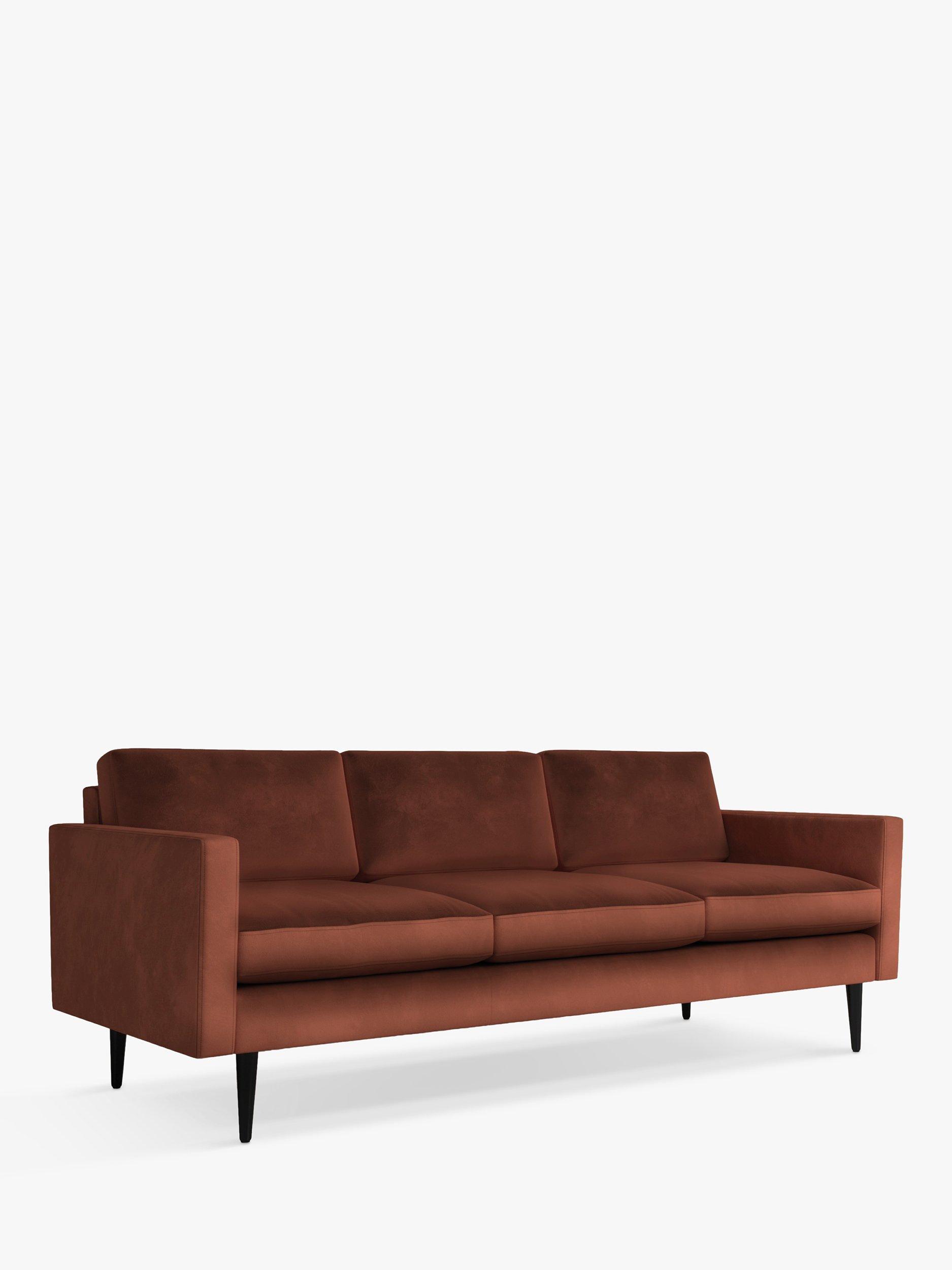 Model 01 Range, Swyft Model 01 Large 3 Seater Sofa, Brick Velvet