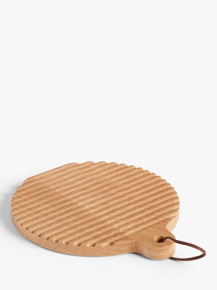 John Lewis Round Oak Wood Trivet, 18.5cm, Natural, Natural