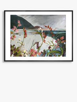 John Lewis Louise Body 'Dark and Light' Floral Framed Print & Mount, 50 x 70cm, Grey/Multi, Grey/Multi