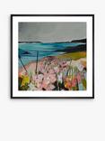 John Lewis Louise Body 'Looking at the Bright Side' Floral Framed Print & Mount, 50 x 50cm, Blue/Multi