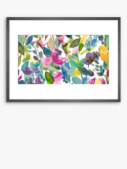 John Lewis bluebellgray 'Mode' Floral Framed Print & Mount, 60 x 80cm, Multi, Multi