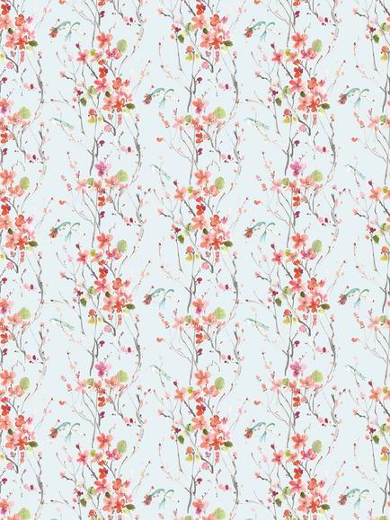 Voyage Armathwaite Furnishing Fabric - view 2, Coral Dove