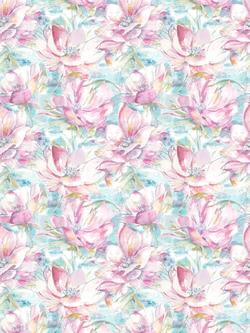 Voyage Dusky Blooms Furnishing Fabric - view 2, Sweetpea
