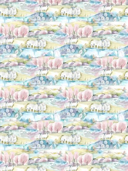 Voyage Buttermere Furnishing Fabric - view 2, Sweetpea