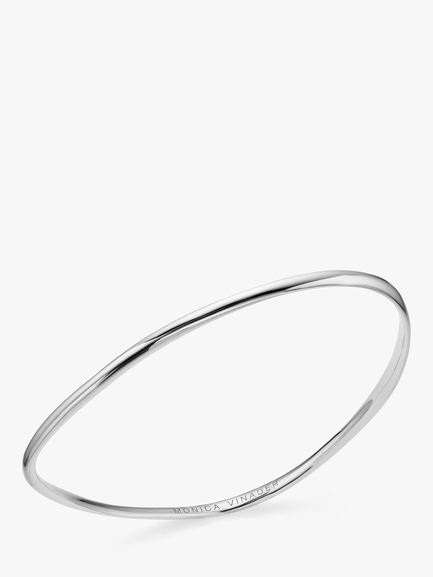 Monica Vinader Nura Reef Bangle, Silver