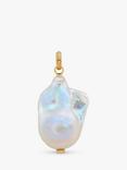 Monica Vinader Baroque Pearl Charm, White