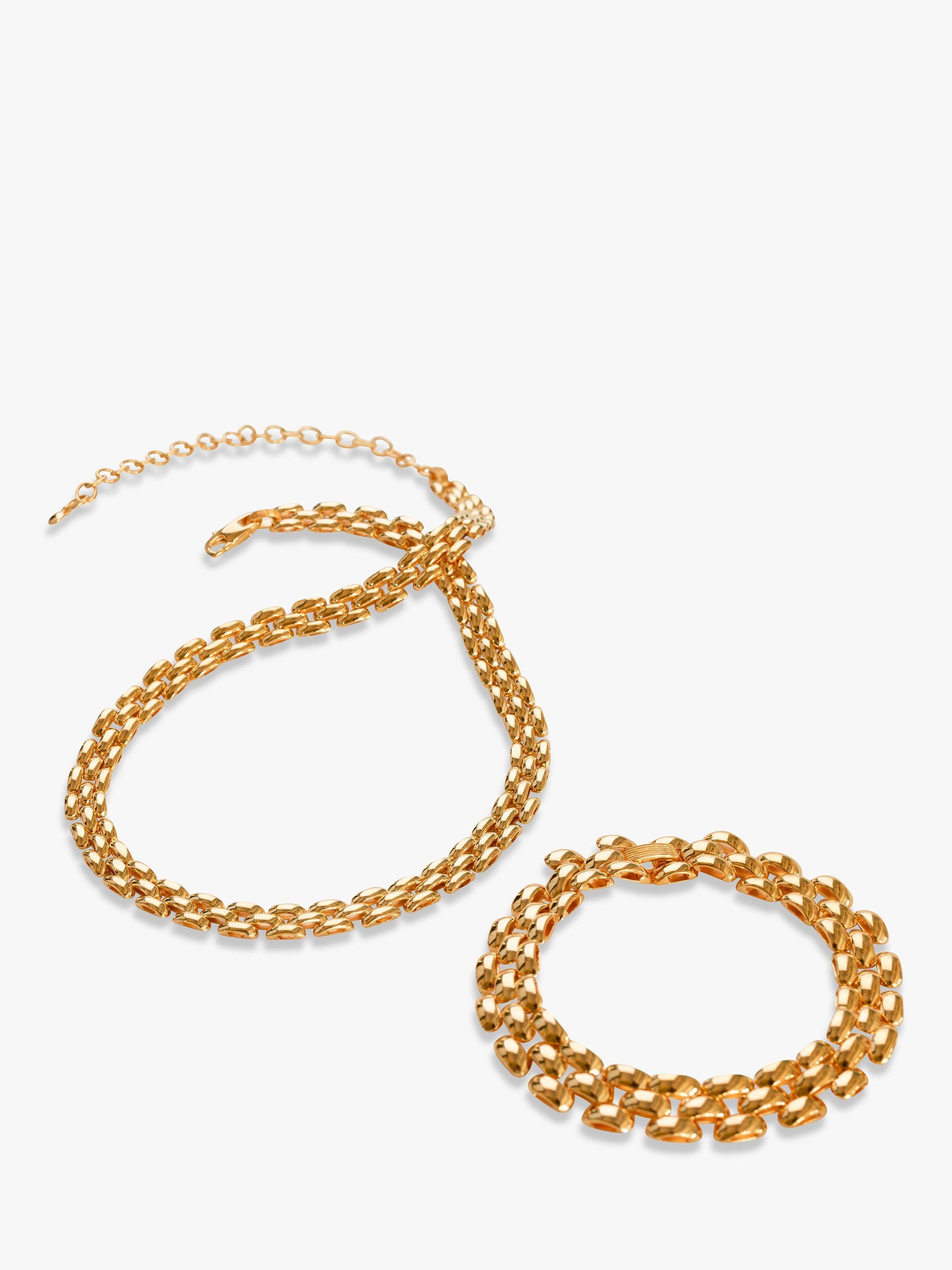 Product image 3 of 4, which shows Monica Vinader Heirloom Necklace, Gold