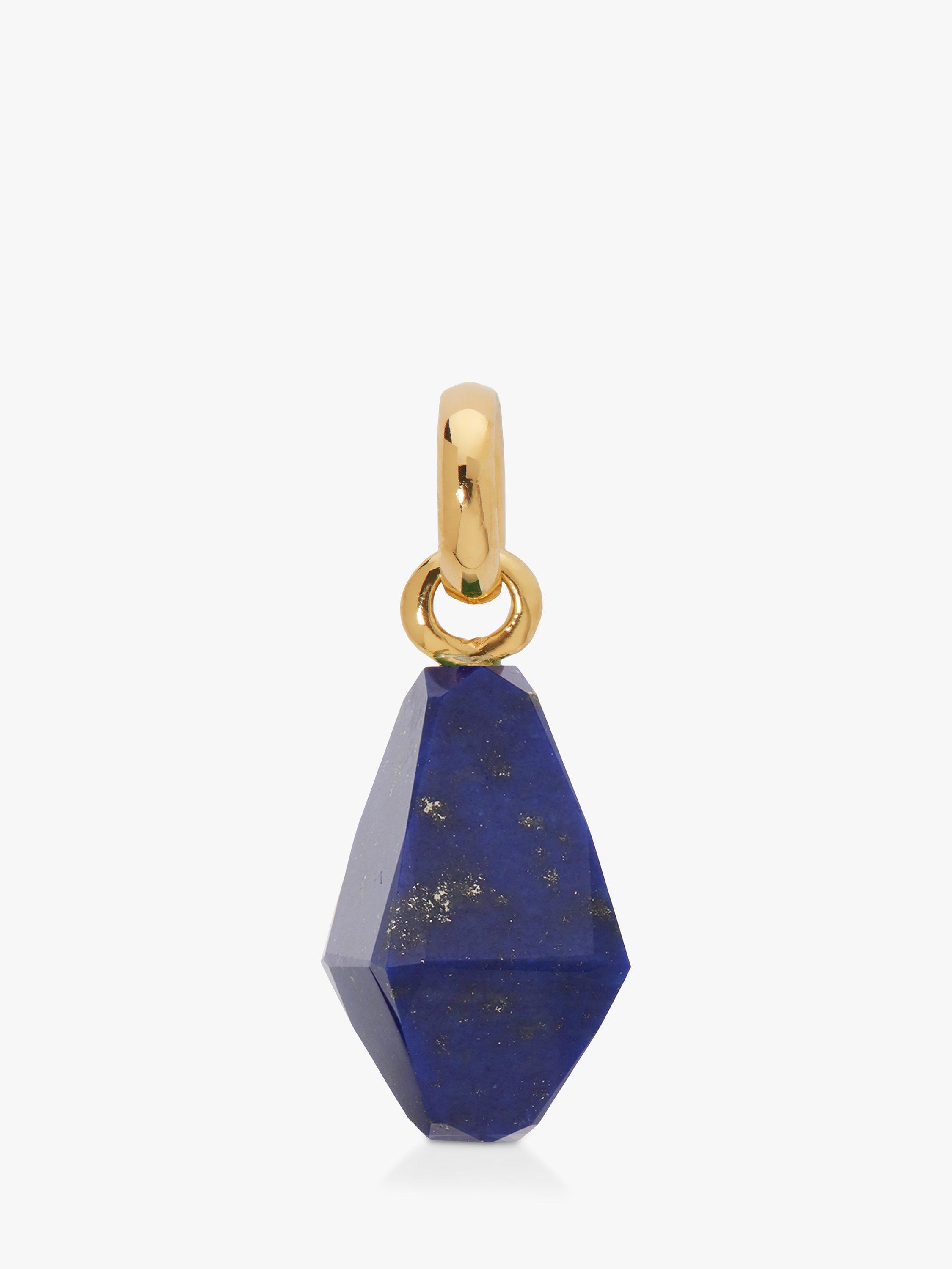 Product image 1 of 4, which shows Monica Vinader Lapis Lazuli Charm, Gold/Blue