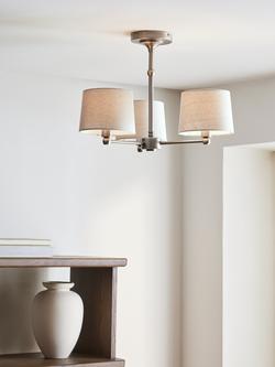 John Lewis Isabel Semi Flush Ceiling Light - view 2, Grey