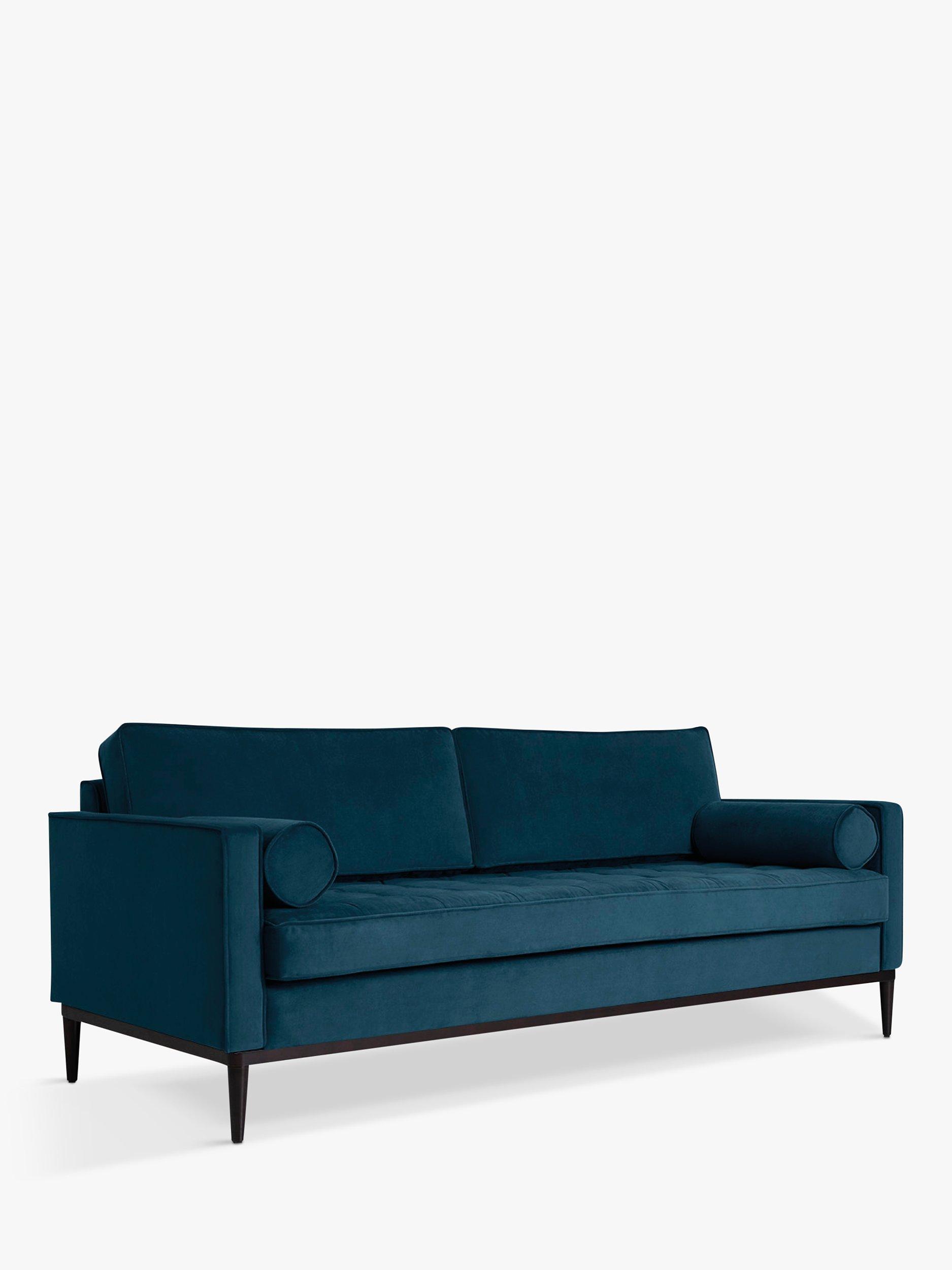 Model 02 Range, Swyft Model 02 Large 3 Seater Sofa, Teal Velvet