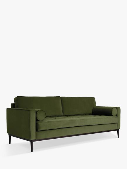 Swyft Model 02 Large 3 Seater Sofa, Vine Velvet
