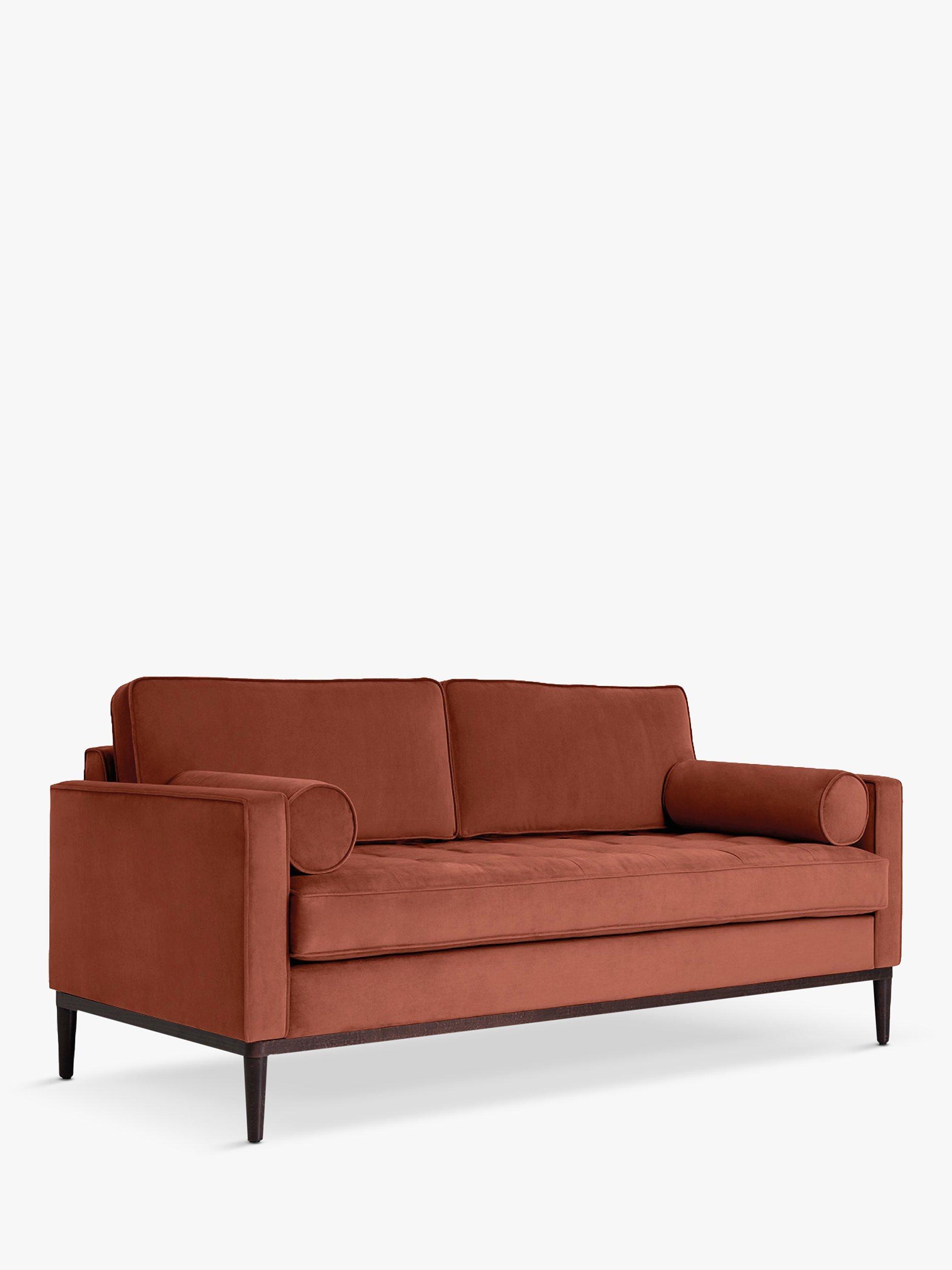 Model 02 Range, Swyft Model 02 Medium 2 Seater Sofa, Brick Velvet