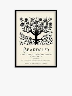 John Lewis Aubrey Beardsley 'Art Nouveau Tree' Framed Print, 73.5 x 53.5cm, Black/White, Black/White