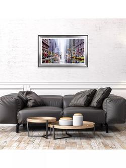 John Lewis Richard Macneil 'Rainfall on Fifth Avenue New York' Framed Print & Mount, 72 x 112cm, Multi - view 2, Multi