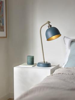 John Lewis Baldwin Table Lamp - view 2, Loch Blue