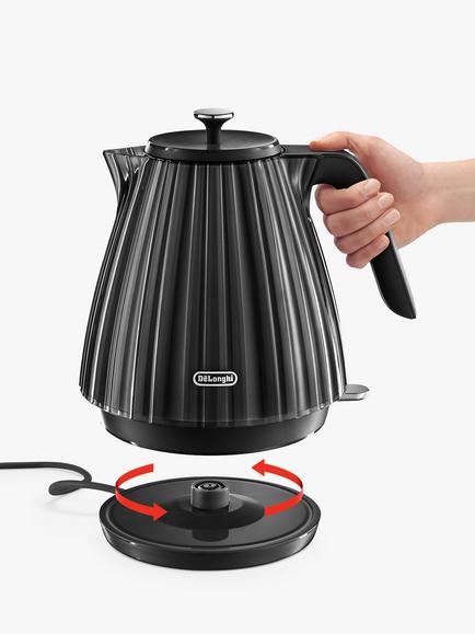De'Longhi Ballerina Kettle, 1.7L - view 2, Black