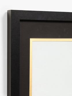 John Lewis Multi-aperture Certificate Frame, 3 Photo, Black/Gold - view 2, Black/Gold