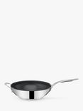 Jamie Oliver by Tefal Cook's Classics Stainless Steel Wok, 30cm