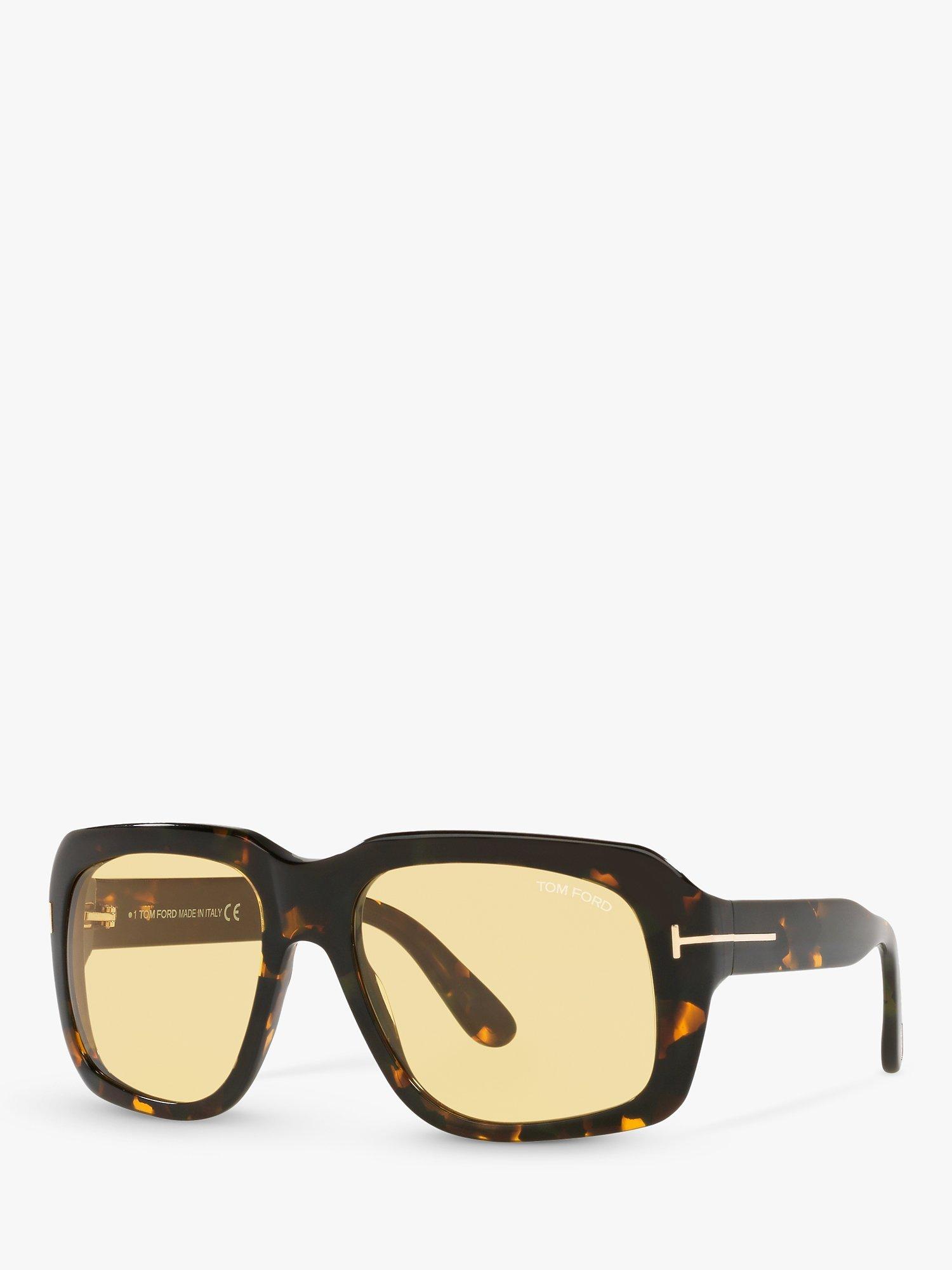 Product image 1 of 5, which shows TOM FORD TR001327 Men's Tortoiseshell Sunglasses, Brown