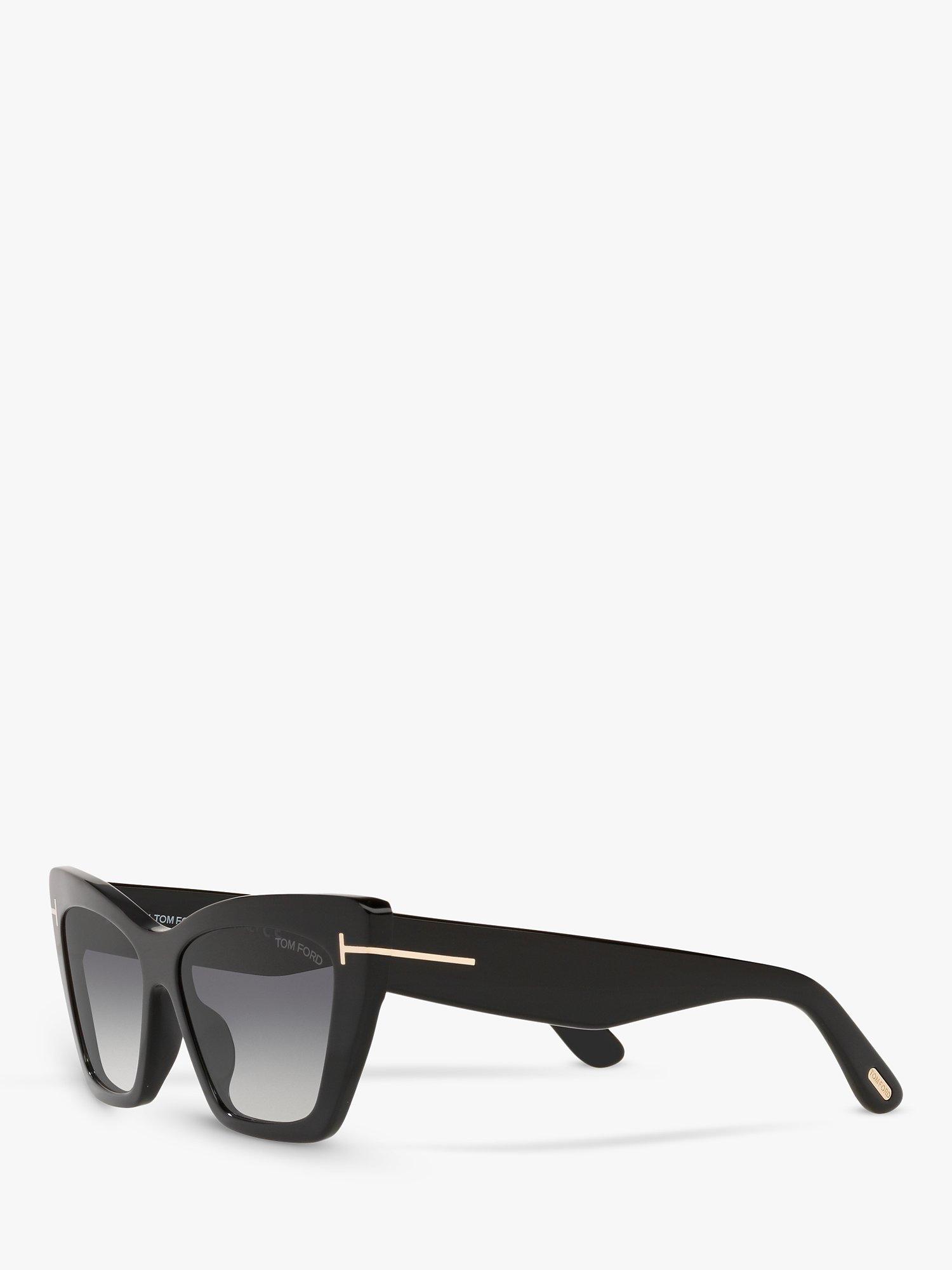 Product image 2 of 11, which shows TOM FORD FT0871 Women's Wyatt Cat's Eye Sunglasses, Black/Grey Gradient