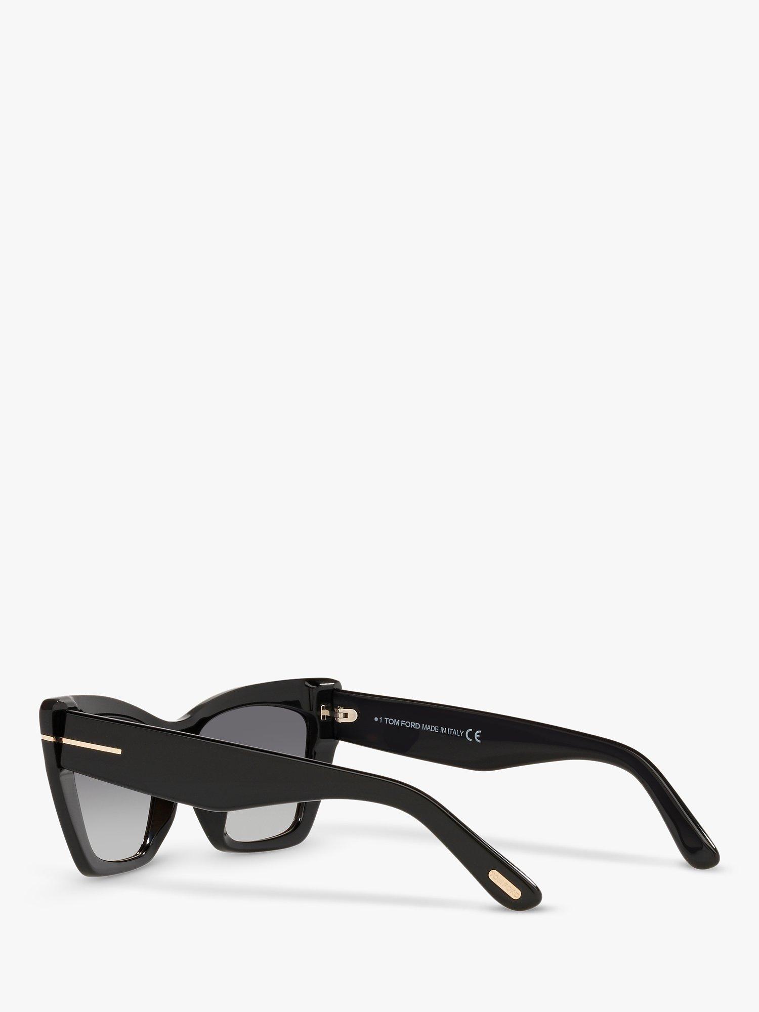 Product image 5 of 11, which shows TOM FORD FT0871 Women's Wyatt Cat's Eye Sunglasses, Black/Grey Gradient