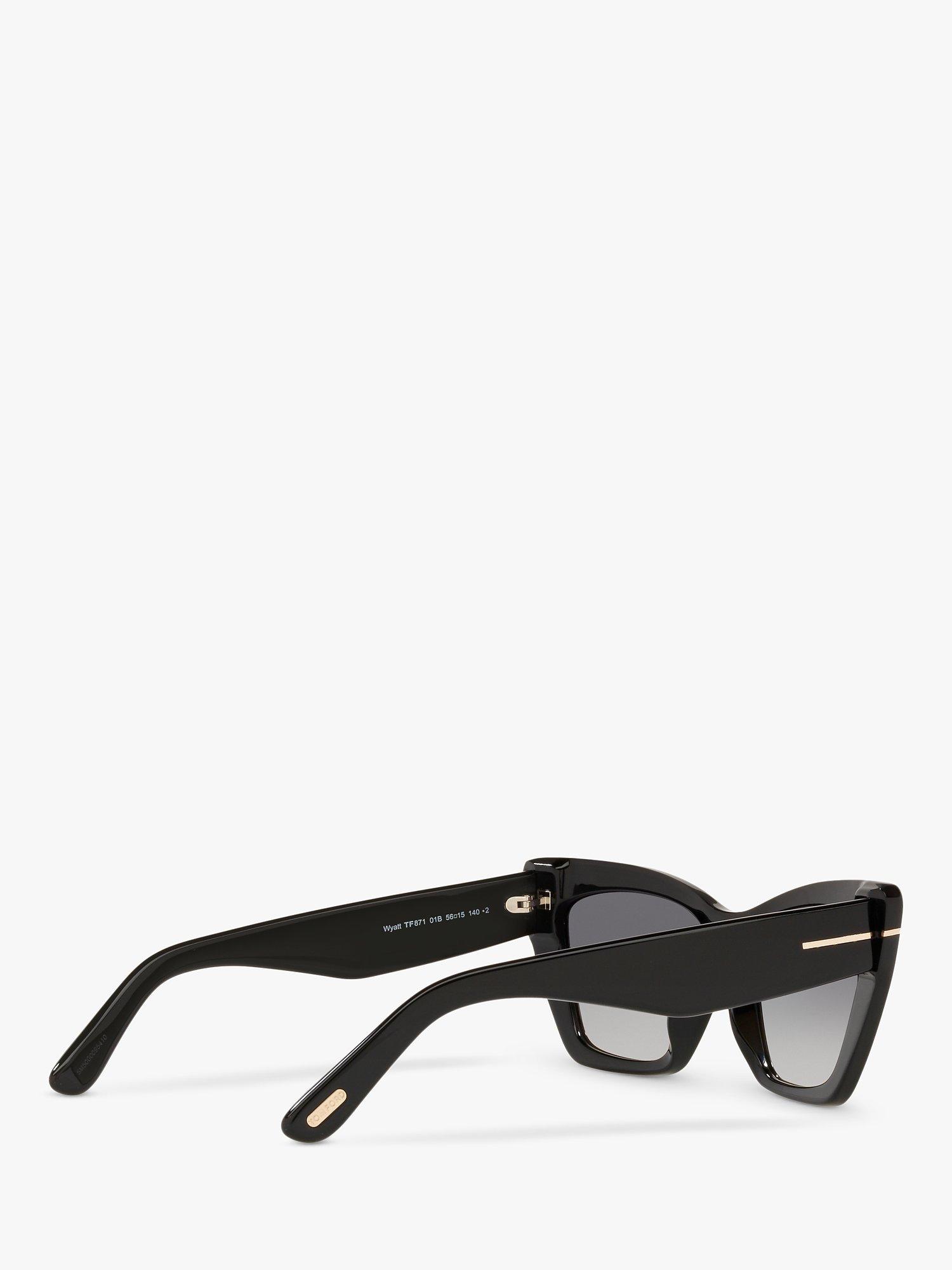 Product image 9 of 11, which shows TOM FORD FT0871 Women's Wyatt Cat's Eye Sunglasses, Black/Grey Gradient