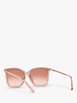Michael Kors MK2079U Women's Zermatt Square Sunglasses, Rose Gold/Mirror Pink - view 2, Rose Gold/Mirror Pink
