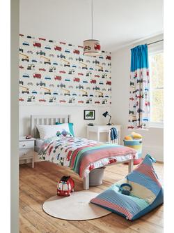 Harlequin Just Keep Trucking Ceiling Light Shade, Multi - view 2, Multi