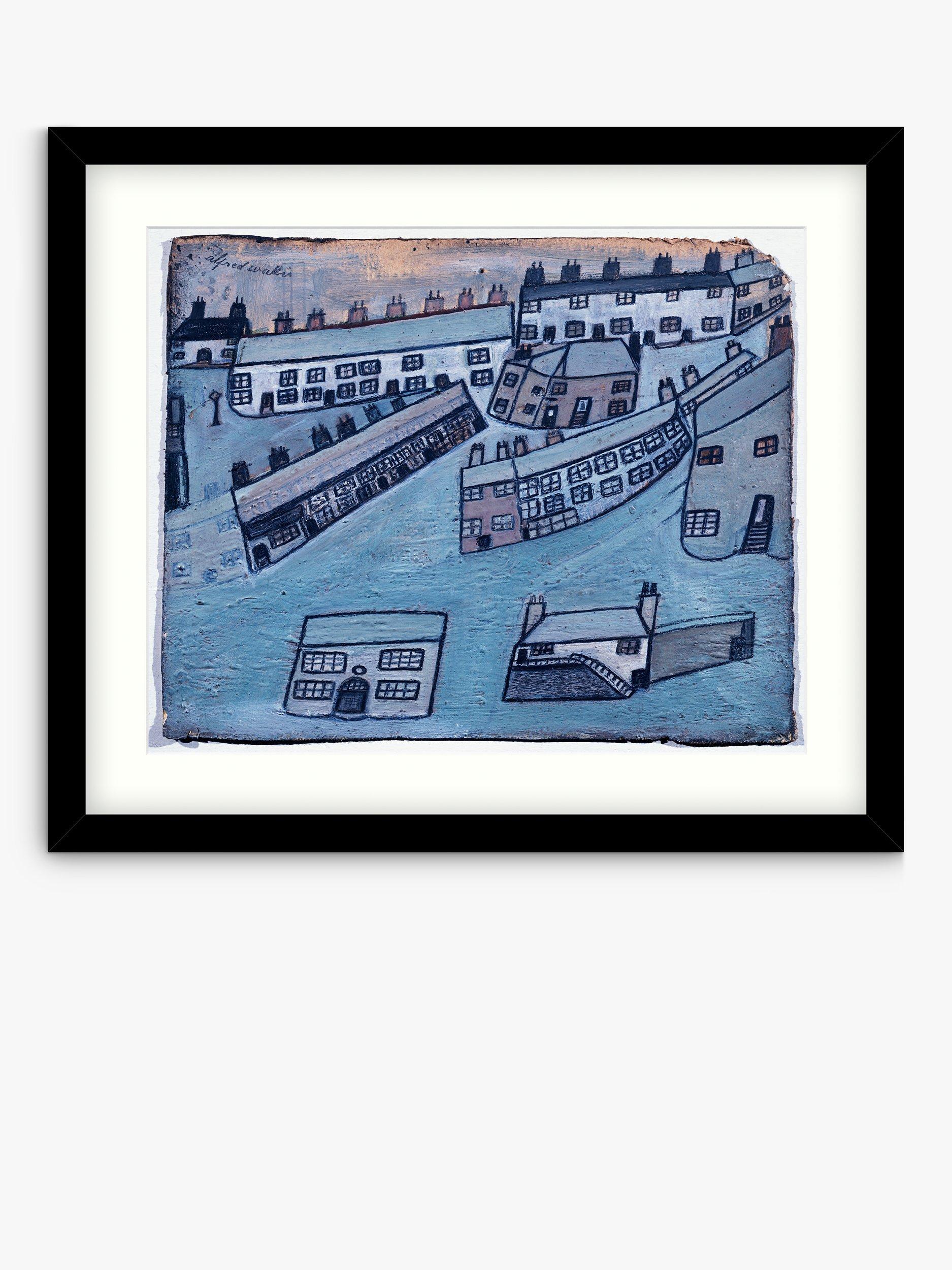 John Lewis + Tate Alfred Wallis 'Houses at St Ives, Cornwall' Wood Framed Print & Mount, 54 x 64cm