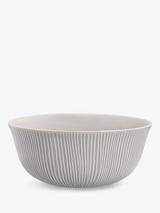 John Lewis Leckford Fine China Mixing Bowl, 435ml, Grey