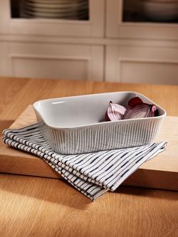 John Lewis Leckford Farm Ceramic Roaster, 23cm, Grey - view 2, Grey