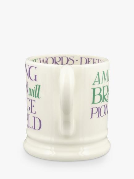 Emma Bridgewater Rainbow Toast 'Strong Women' Half Pint Mug, 300ml, Purple - view 2, Purple