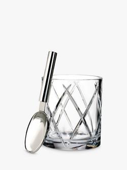 Waterford Crystal Short Stories Olann Cut Glass Ice Bucket & Spoon, Clear, Clear