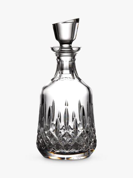 Waterford Crystal Lismore Cut Glass Bottle Decanter, 460ml, Clear, Clear