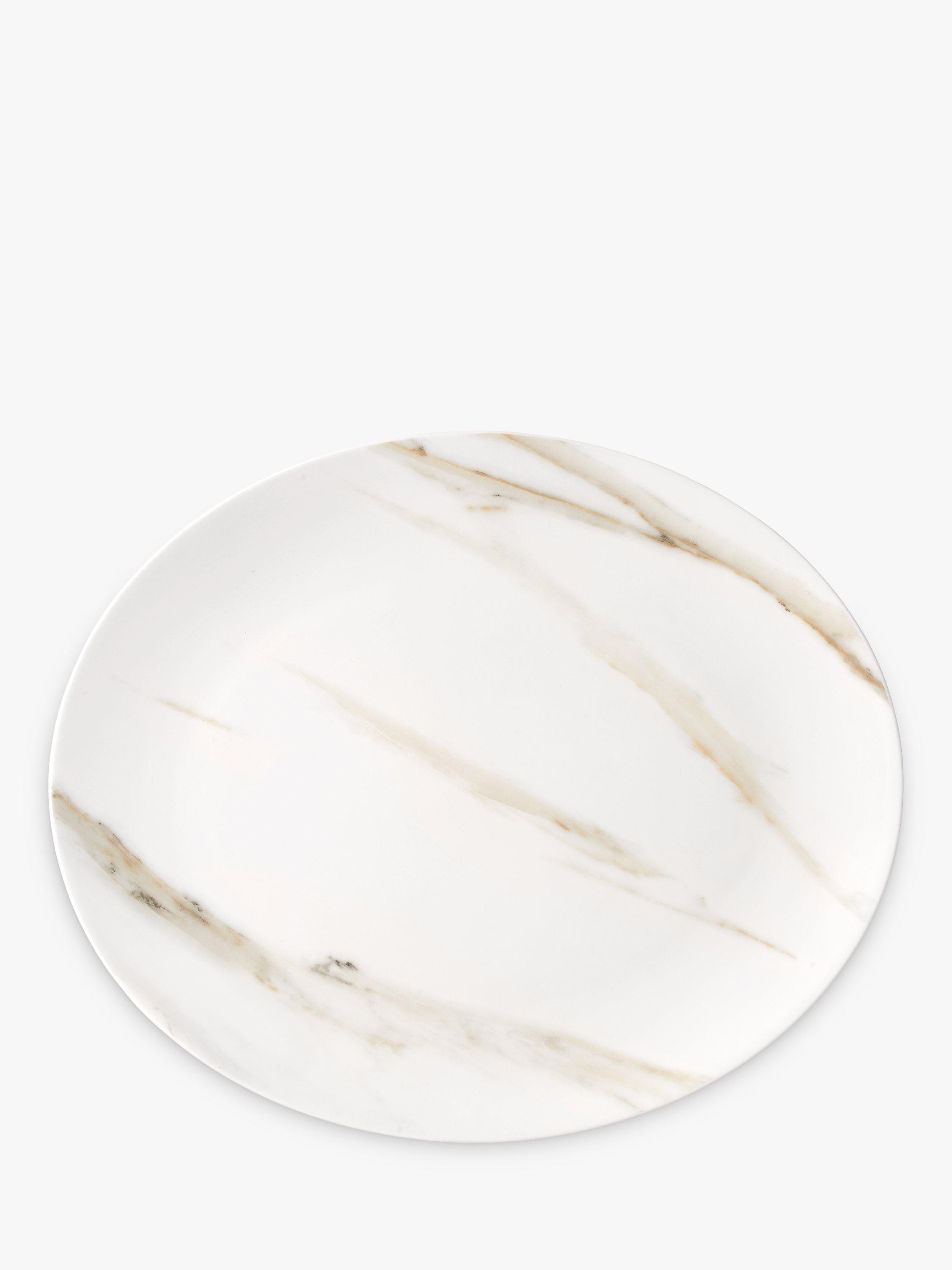 Vera Wang for Wedgwood Venato Imperial Oval Platter, 35cm, White