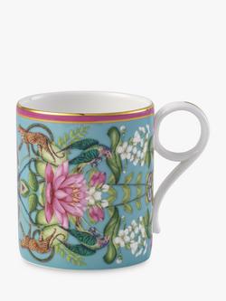 Wedgwood Wonderlust Menagerie Bone China Mug, 210ml, Blue/Multi, Blue/Multi