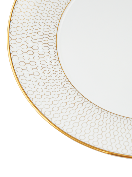 Wedgwood Gio Gold Bone China Side Plate, 20cm, White/Gold - view 2, White/Gold