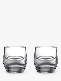 Waterford Crystal Mixology Circon Cut Glass Tumblers, Set of 2, 280ml, Clear, Clear