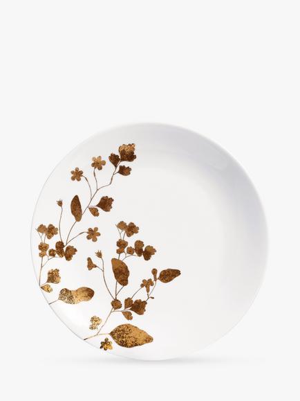 Vera Wang for Wedgwood Jardin Salad Plate, 20cm, White/Gold, White/Gold