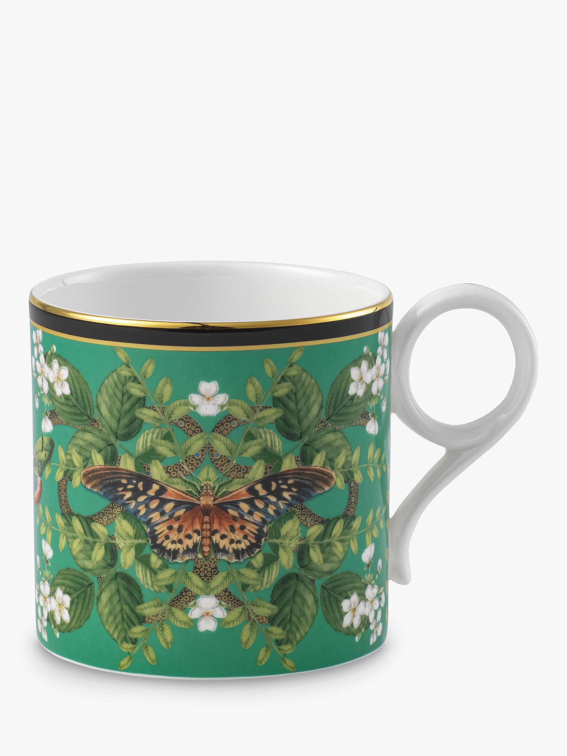 Wedgwood Wonderlust Emerald Forest Bone China Mug, 280ml, Green/Multi