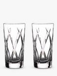 Waterford Crystal Gin Journeys Olann Cut Glass Highballs, Set of 2, 400ml, Clear