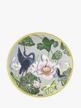 Wedgwood Wonderlust Waterlily Bone China Side Plate, 21cm, Grey/Multi