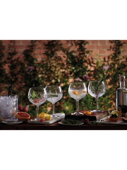 Waterford Crystal Cut Glass Olann Balloon Gin Glasses, Set of 2, 550ml - view 2, Clear