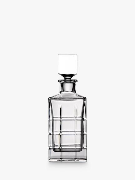 Waterford Crystal Short Stories Cluin Cut Glass Square Decanter, 700ml, Clear, Clear