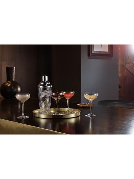 Waterford Crystal Mixology Cut Glass Small Coupe Glasses, Set of 4, 120ml - view 2, Clear