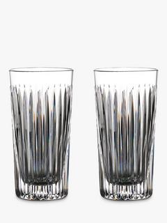Waterford Crystal Gin Journeys Aras Cut Glass Highballs, Set of 2, 400ml, Clear