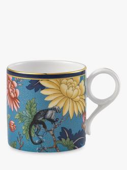 Wedgwood Wonderlust Sapphire Garden Bone China Mug, 280ml, Blue/Multi, Blue/Multi