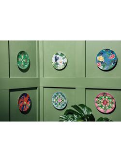 Wedgwood Wonderlust Pink Lotus Bone China Side Plate, 21cm, Pink/Multi - view 2, Pink/Multi