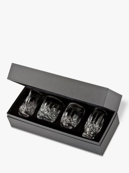 Waterford Crystal Lismore Connoisseur Whiskey Series Tumblers, Set of 4, 200ml, Clear, Clear