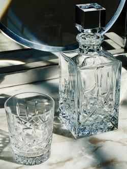Waterford Crystal Cut Glass Lismore Square Decanter, 750ml, Clear - view 2, Clar
